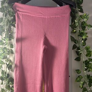 Pink Ribbed Bottoms